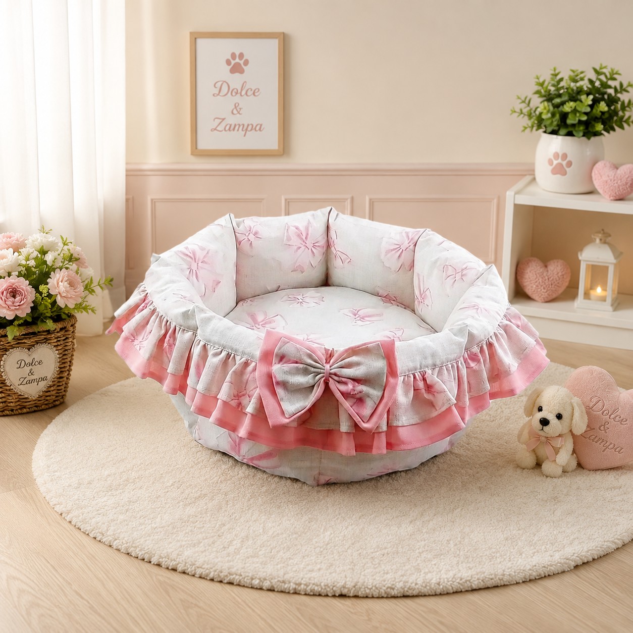 Cuccia Fiocco d'Amore per Cani